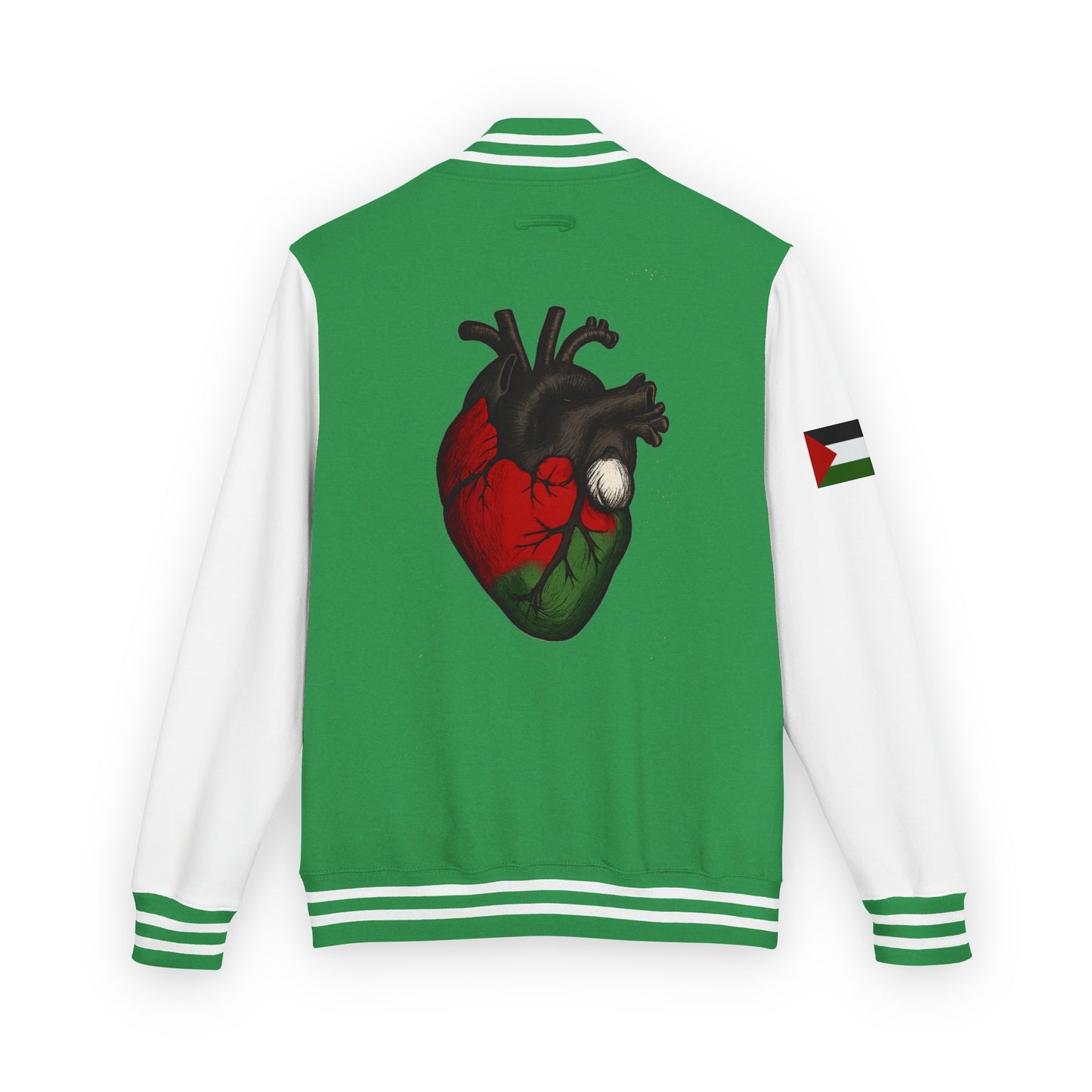 heart of palestine varsity jacket