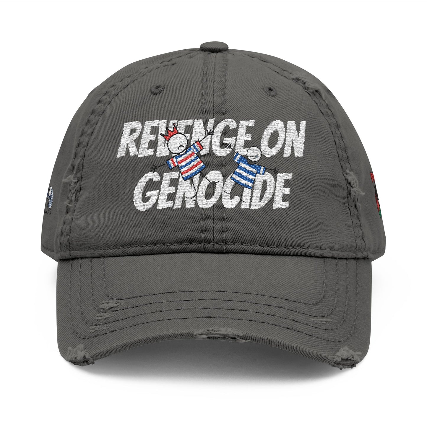 Distressed Dad Hat, Revenge on Genocide