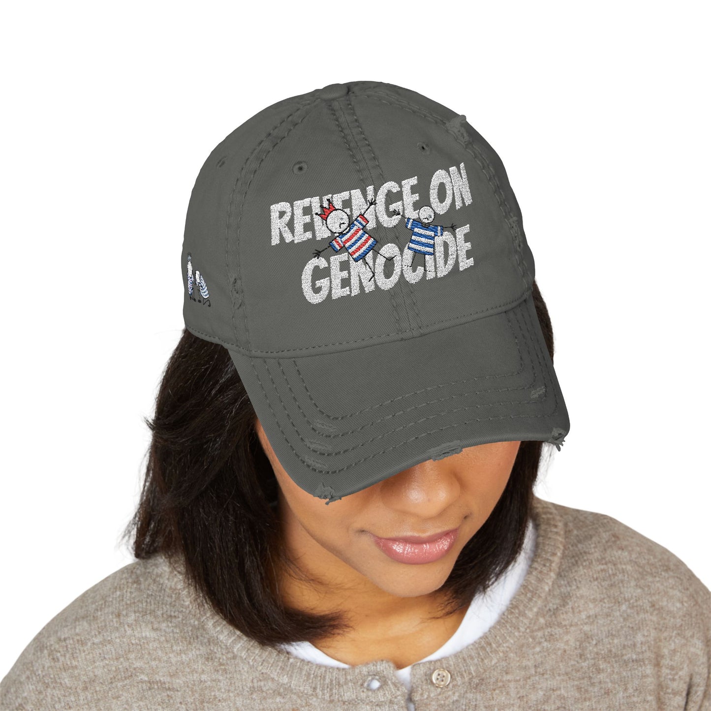 Distressed Dad Hat, Revenge on Genocide