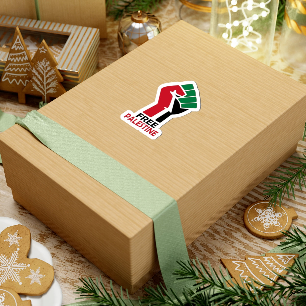 Bold Palestine Kiss-Cut Sticker