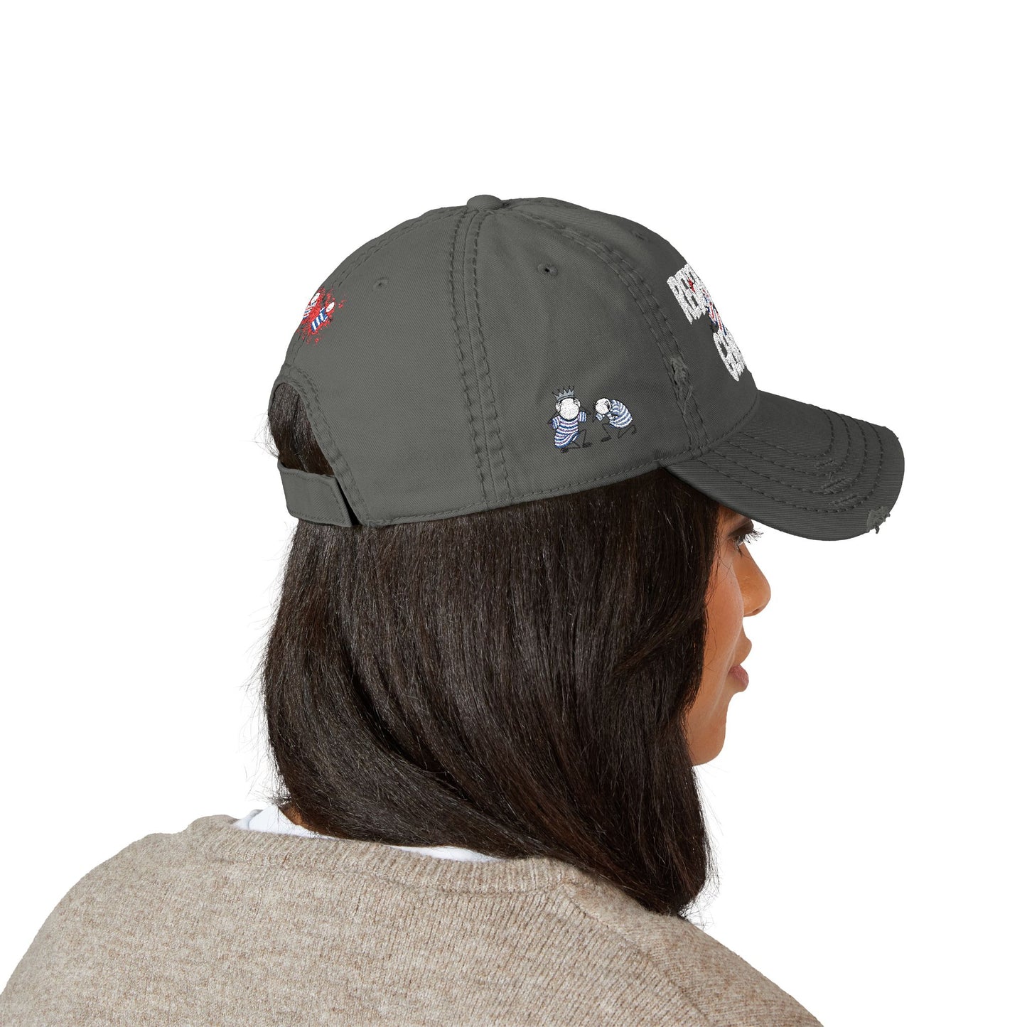 Distressed Dad Hat, Revenge on Genocide