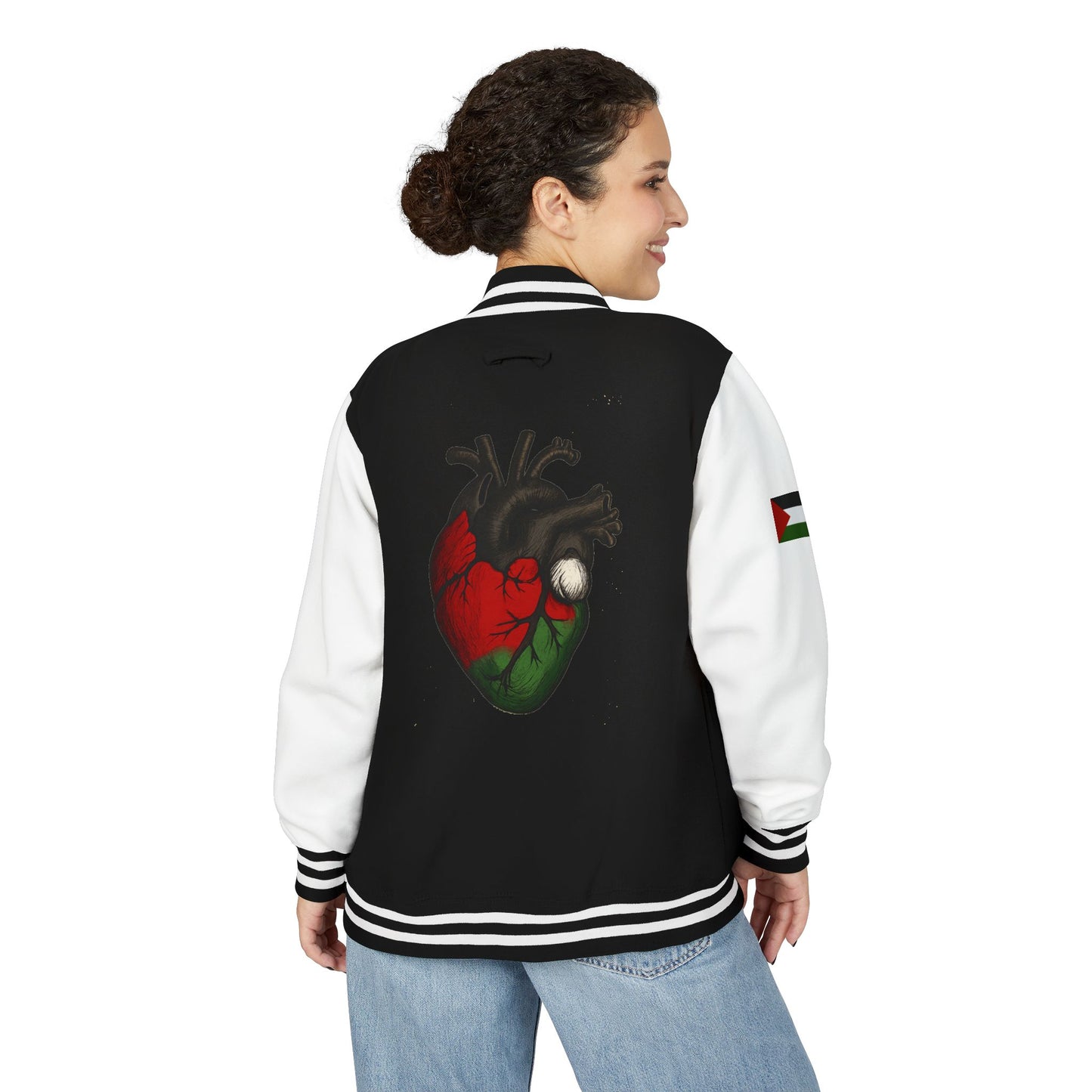 heart of palestine varsity jacket
