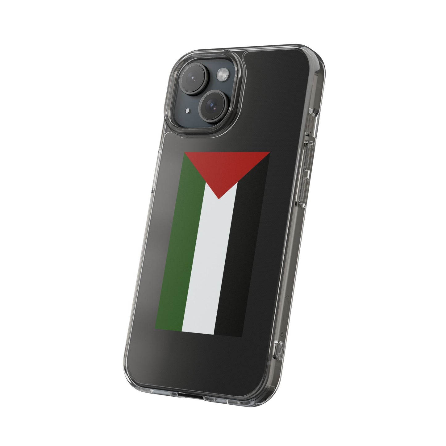 Palestinian Flag Clear Phone Case