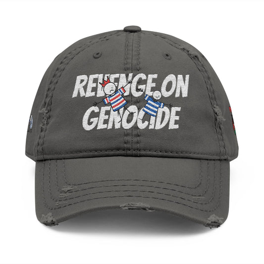 Distressed Dad Hat, Revenge on Genocide