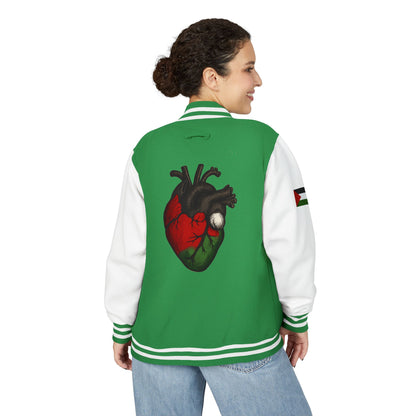heart of palestine varsity jacket