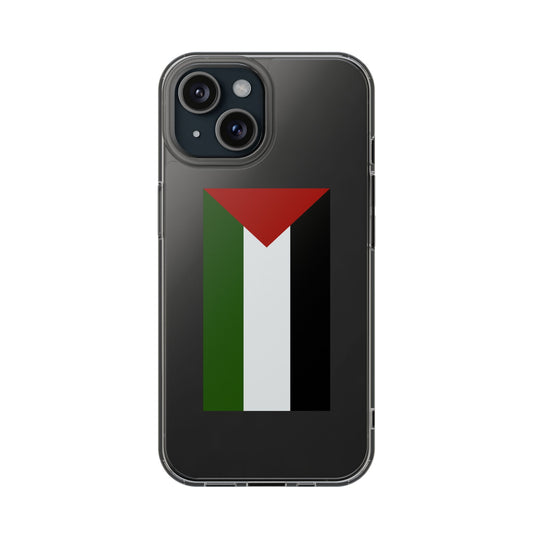 Palestinian Flag Clear Phone Case