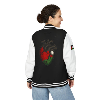 heart of palestine varsity jacket